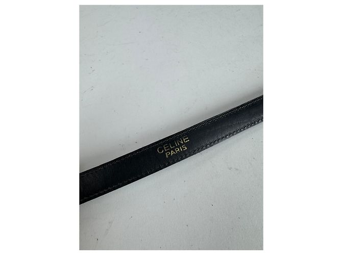 Céline Vintage Celine Paris Ledergürtel schwarz - Ansicht 3