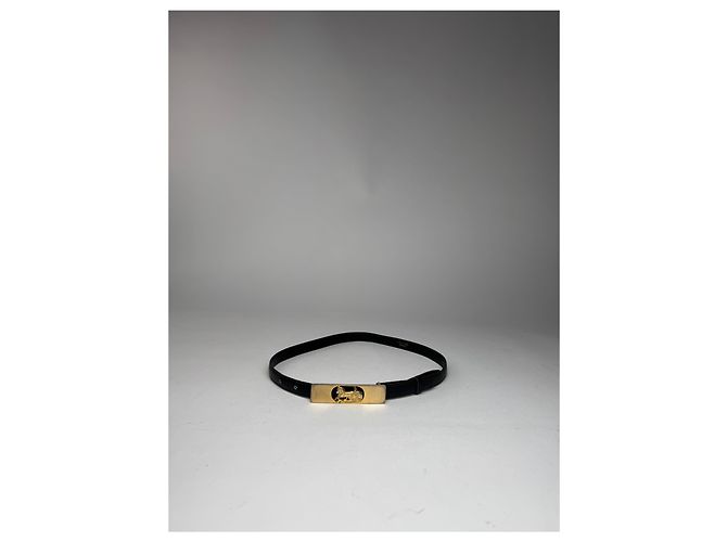 Céline Vintage Celine Paris Ledergürtel schwarz - Ansicht 5