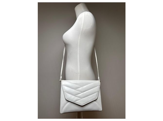 Vintage Givenchy 4G Leder Tasche weiß - Ansicht 5