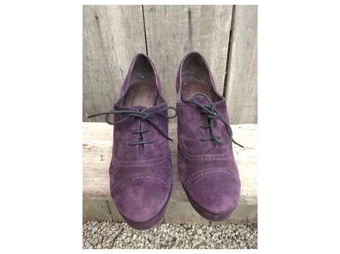 Autre Marque Botines Mine de Rien de ante violeta oscuro Morado oscuro - vista 3