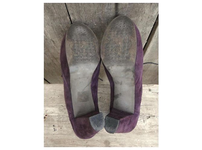 Autre Marque Botines Mine de Rien de ante violeta oscuro Morado oscuro - vista 5