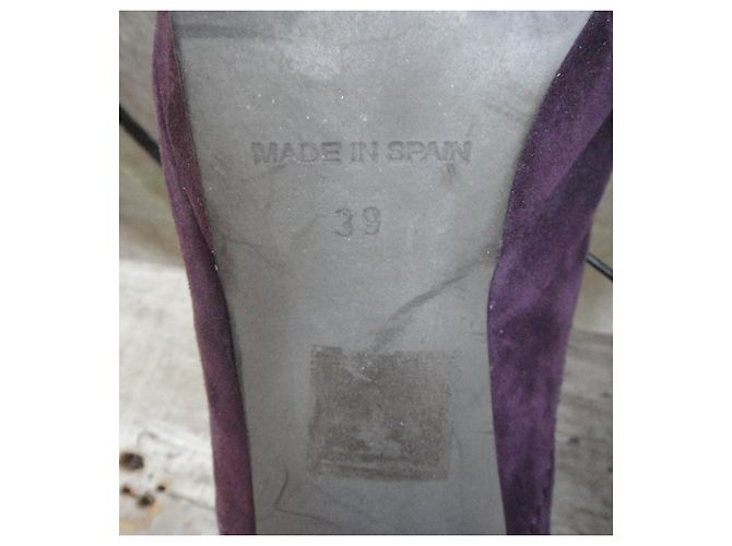 Autre Marque Botines Mine de Rien de ante violeta oscuro Morado oscuro - vista 6