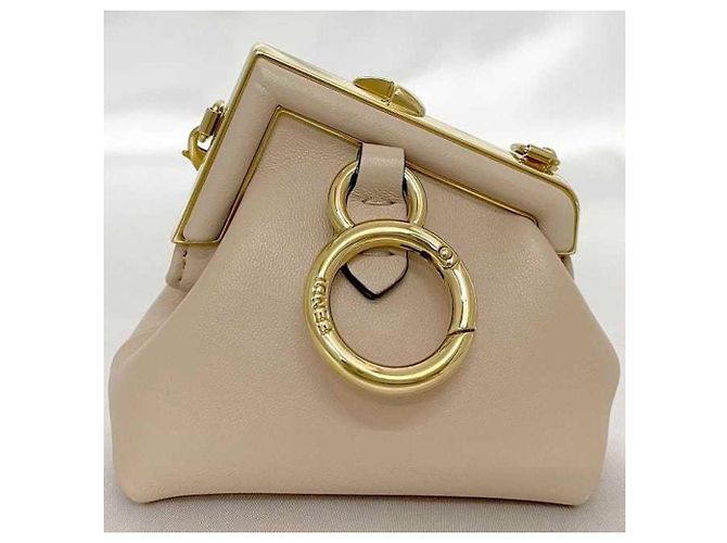 Portachiavi Fendi Charm First Nano Beige D'oro - vista 7