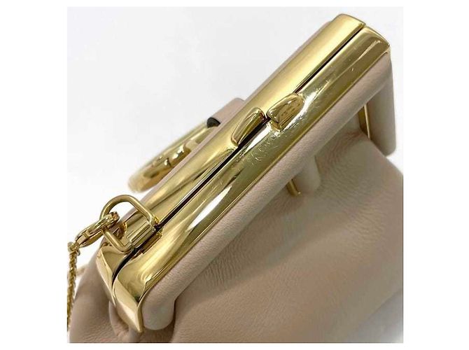 Portachiavi Fendi Charm First Nano Beige D'oro - vista 8
