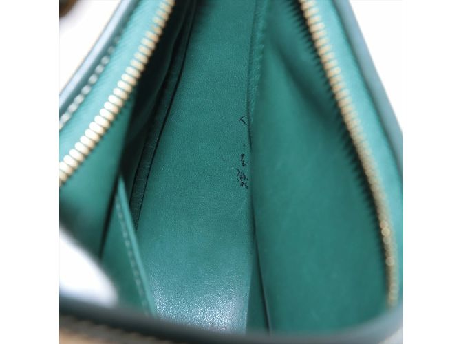 Hermès Hermes Trim 31 Schultertasche aus Strohleder Beige Grün - Ansicht 14