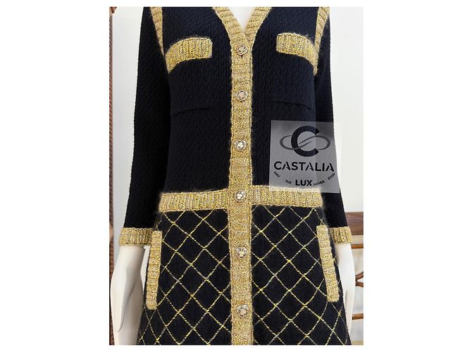 Chanel Ikonisches Jackenkleid Coco Brasserie 7K$ Größe 38 FR Schwarz - Ansicht 13