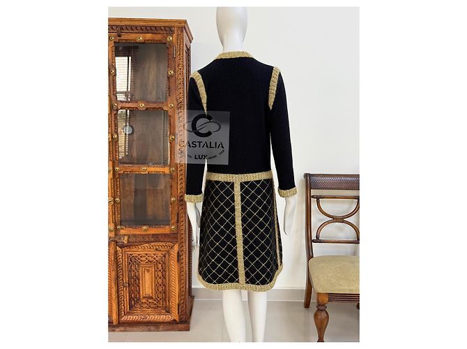 Chanel Ikonisches Jackenkleid Coco Brasserie 7K$ Größe 38 FR Schwarz - Ansicht 14
