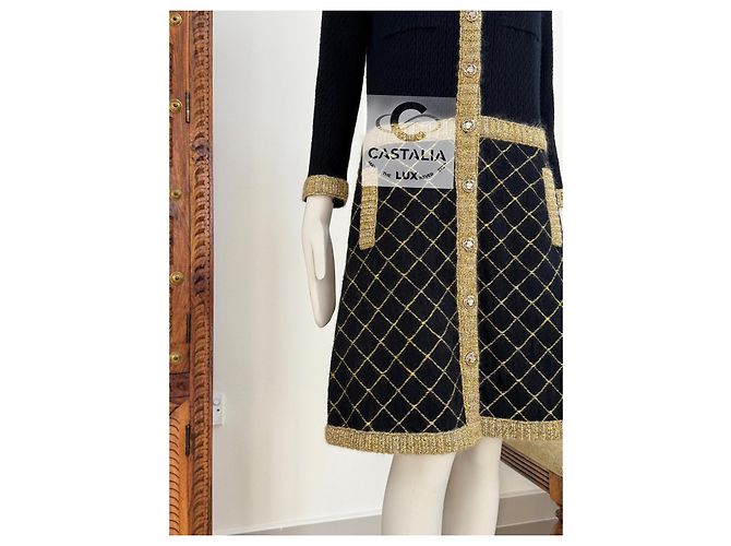 Chanel Ikonisches Jackenkleid Coco Brasserie 7K$ Größe 38 FR Schwarz - Ansicht 7