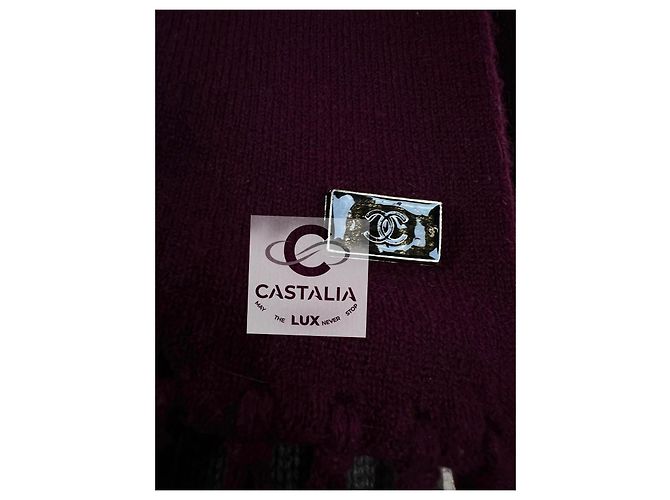 Conjunto de cachemira burdeos Chanel CC Turnlock 36 FR Multicolor - vista 4
