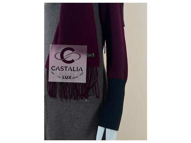 Conjunto de cachemira burdeos Chanel CC Turnlock 36 FR Multicolor - vista 7