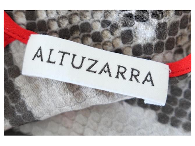 Altuzarra Python-Print Seiden-Cami-Top Braun - Ansicht 6