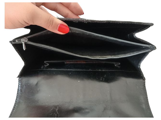 Autre Marque Bolsa de mão vintage preta Preto - vista 10
