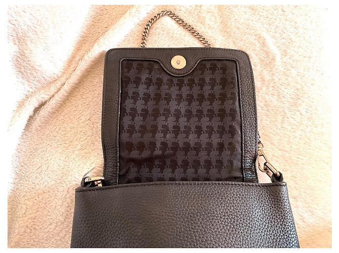 Borsa Karl Lagerfeld in pelle nera Nero - vista 6