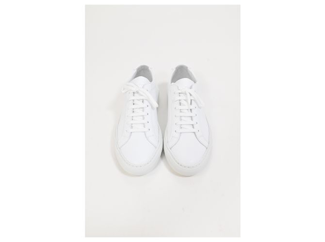 Autre Marque Sneakers basse Achilles in pelle bianca di Common Projects Bianco Crudo - vista 13