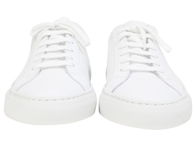 Autre Marque Sneakers basse Achilles in pelle bianca di Common Projects Bianco Crudo - vista 2