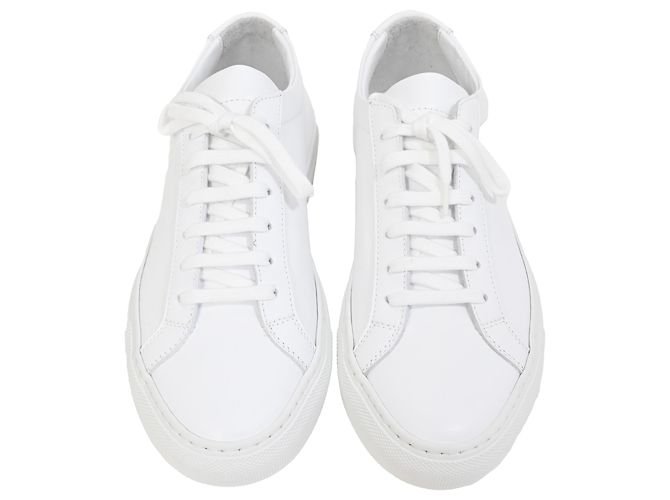 Autre Marque Sneakers basse Achilles in pelle bianca di Common Projects Bianco Crudo - vista 5