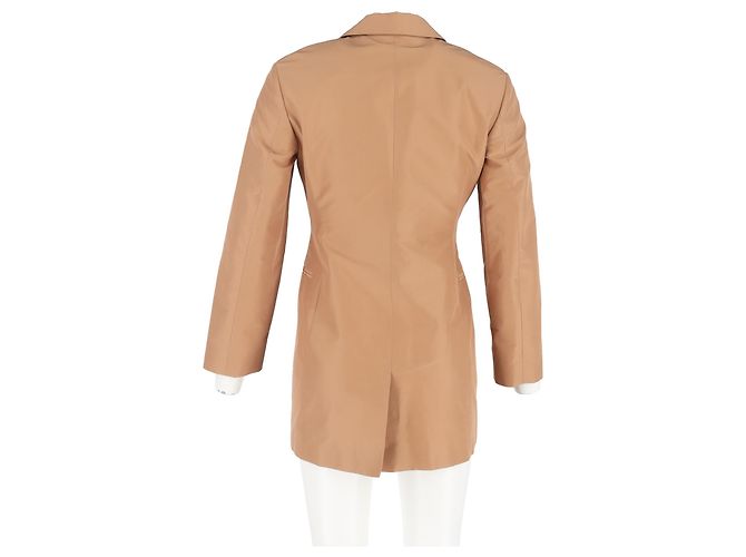 Blazer de un solo botón en algodón marrón de Victoria Beckham Castaño Roja - vista 6