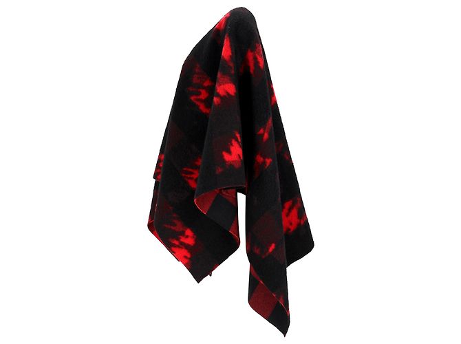 Reversibles Poncho von Dsquared2 aus roter Wolle - Ansicht 2