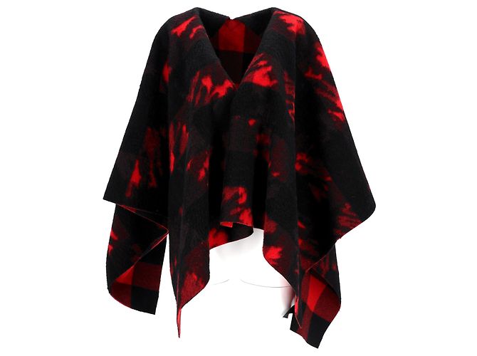 Reversibles Poncho von Dsquared2 aus roter Wolle - Ansicht 6