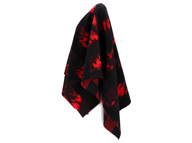 Reversibles Poncho von Dsquared2 aus roter Wolle - Ansicht 7