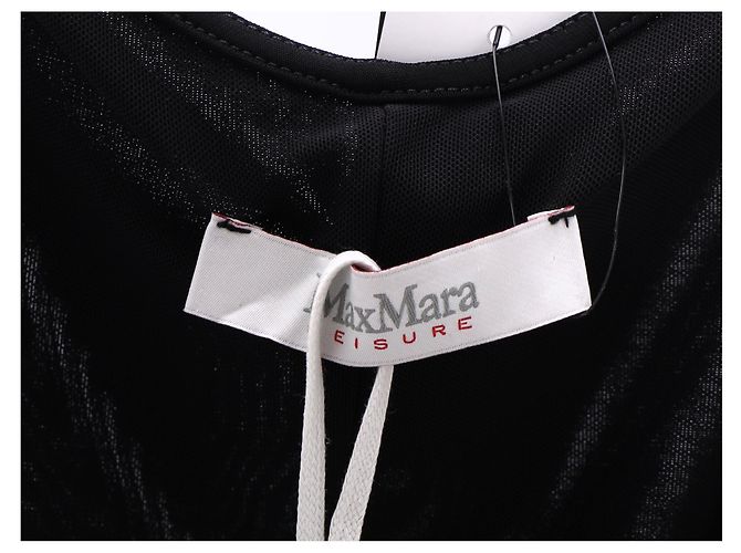 Vestido maxi plisado de jersey Max Mara Leisure en viscosa negra Negro - vista 10