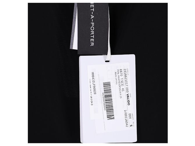 Vestido maxi plisado de jersey Max Mara Leisure en viscosa negra Negro - vista 5