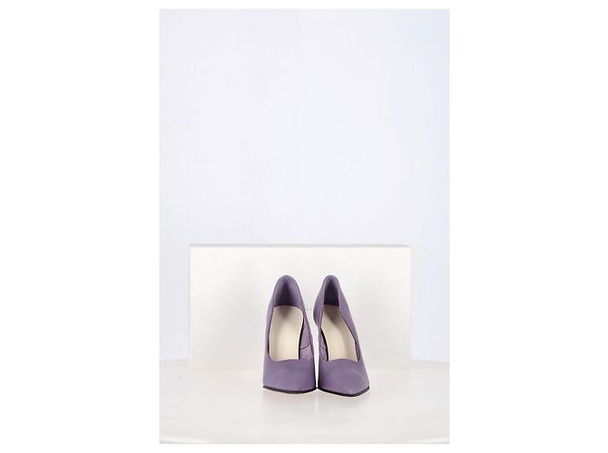 Décolleté a punta Victoria Beckham in pelle viola Porpora - vista 14