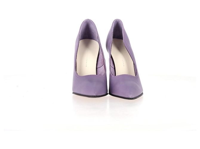Décolleté a punta Victoria Beckham in pelle viola Porpora - vista 9