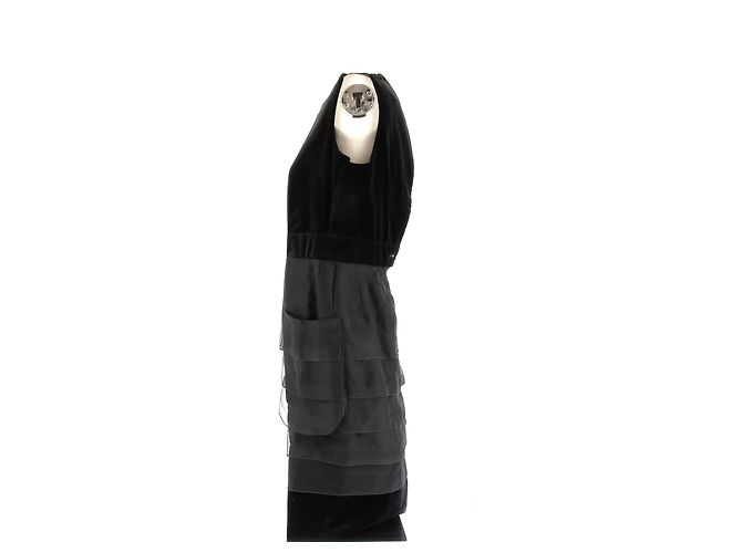 YVES SAINT LAURENT Kleider T.FR 40 Seide Schwarz - Ansicht 4