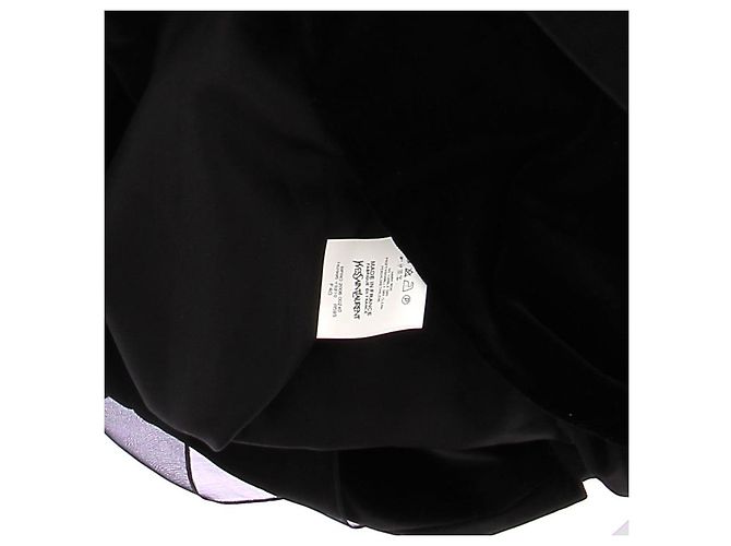 YVES SAINT LAURENT Kleider T.FR 40 Seide Schwarz - Ansicht 6
