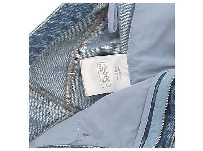 Jeans CHANEL T.FR 38 Cotone Blu - vista 6