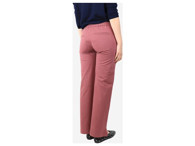 Brunello Cucinelli Pflaumenfarbene elastische Hose - Größe S Rot - Ansicht 3