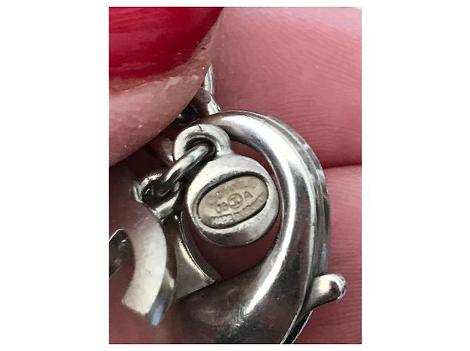 Chanel collana lunga in metallo perle e vetro Silver hardware - vista 11