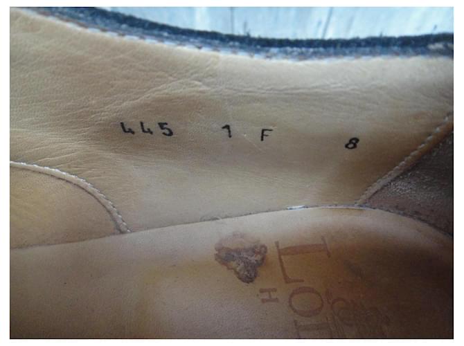 Autre Marque Richelieu LodinG Scarpe Stringate Nere in Pelle di Cervo Nero - vista 7