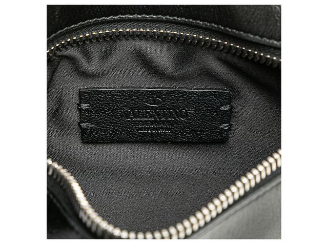 Pochette da collo VRing in pelle nera Valentino Nero - vista 6
