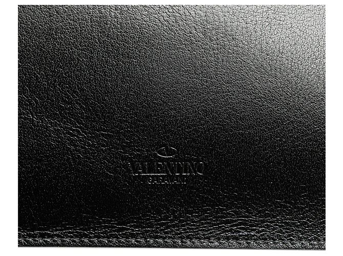 Pochette da collo VRing in pelle nera Valentino Nero - vista 7