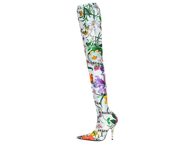 Gucci x Balenciaga Stivali a calza sopra il ginocchio Multicolore - vista 2