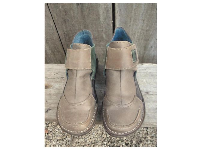 Autre Marque Botines Pascualon de piel beige - vista 3