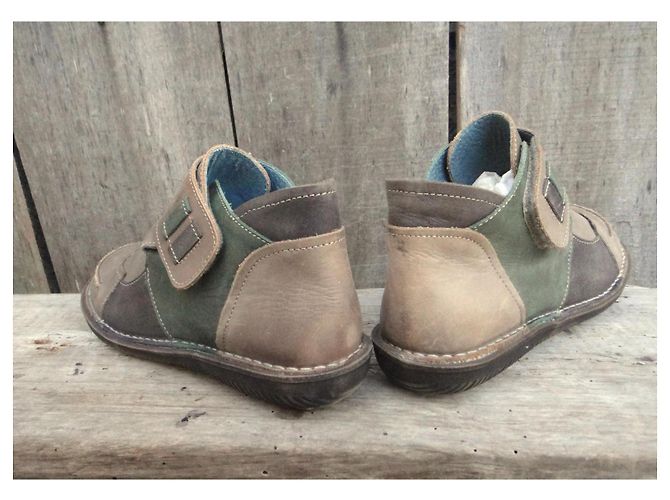 Autre Marque Botines Pascualon de piel beige - vista 4