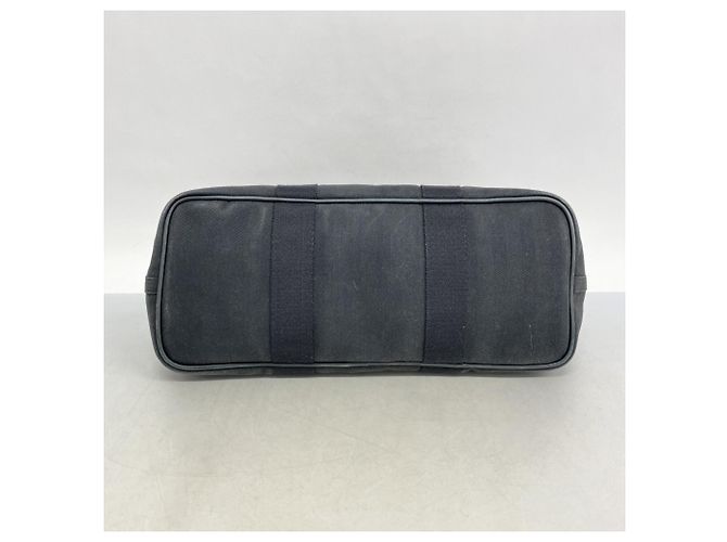 Hermès Borsa tote Hermes Valparaiso Toile Chevron Nera Nero - vista 3