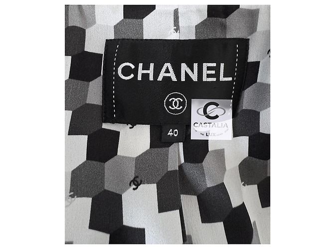 Chanel Neue zeitlose schwarze Tweedjacke 40 FR - Ansicht 16