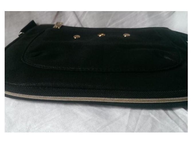 Pochette Yves Saint Laurent in tessuto nero - vista 3
