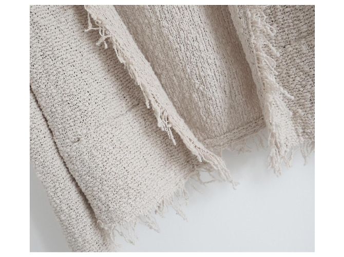 Chaqueta de tweed de algodón beige IRO Shavani - vista 2
