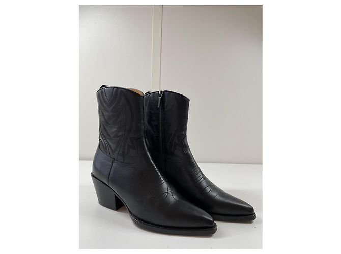 Botas Dior Santiag L.A. J'Adior Negras Negro - vista 2