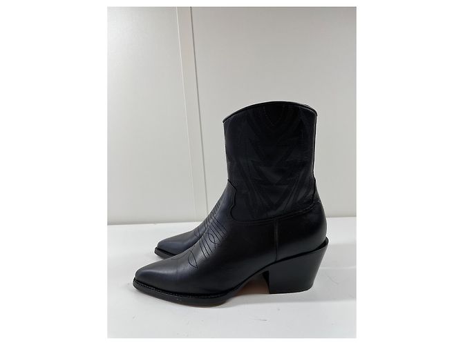 Botas Dior Santiag L.A. J'Adior Negras Negro - vista 8