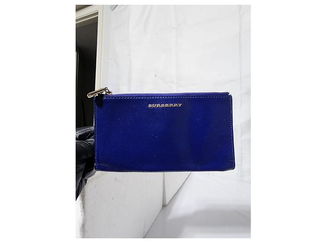 Burberry Patent Constantine Continental Geldbörse Blau - Ansicht 12