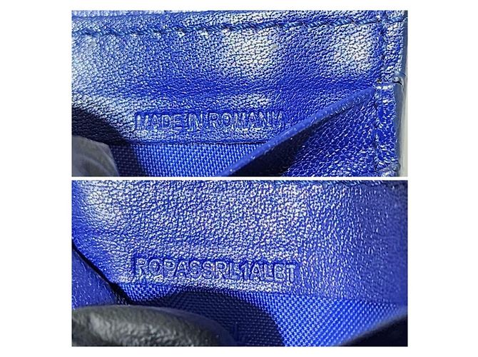 Burberry Patent Constantine Continental Geldbörse Blau - Ansicht 4
