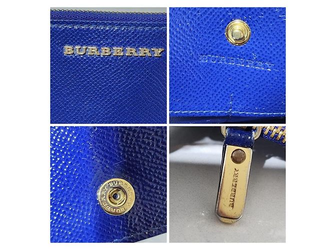 Burberry Patent Constantine Continental Geldbörse Blau - Ansicht 5
