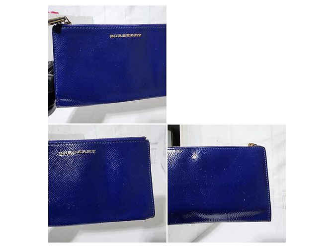 Burberry Patent Constantine Continental Geldbörse Blau - Ansicht 7