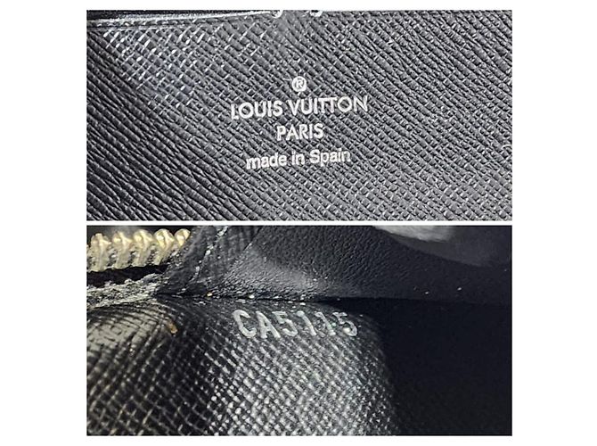 LOUIS VUITTON Damier Graphite Canvas Zippy Organizer Wallet Black/Grey - view 6